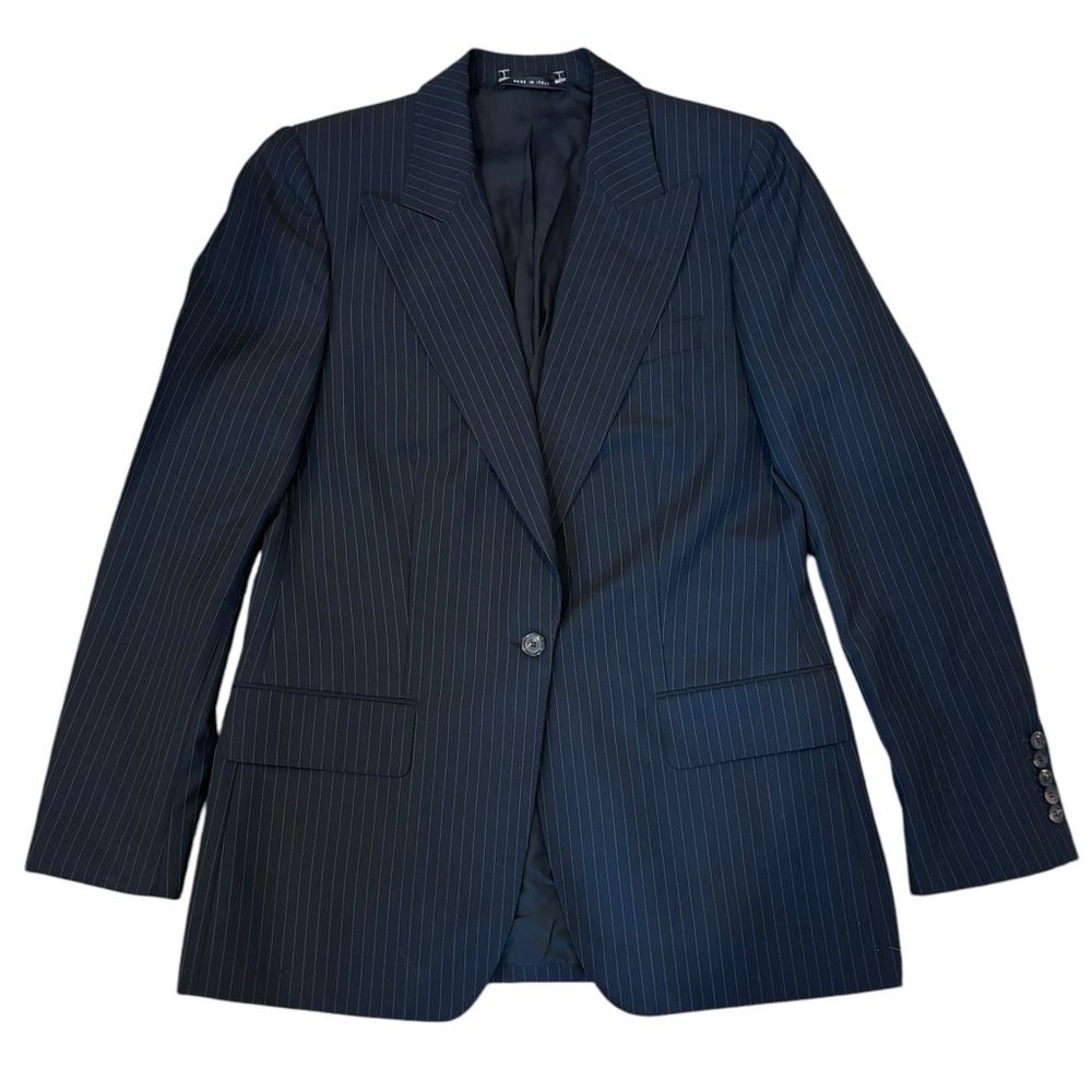 Vintage Gucci Woman’s Lana Wool Pin-Stripe Blazer